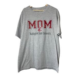 WSU T-Shirt Washington State University Cougars Mom Champion Size XL Gray